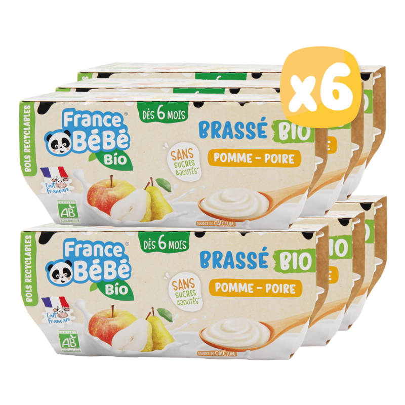 Brassés BIO Pomme Poire x 6