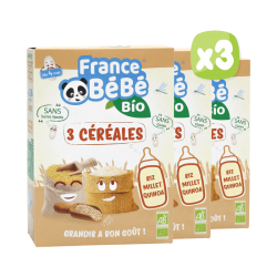 3 Céréales Riz Millet Quinoa au biberon pour bébés dès 4 mois