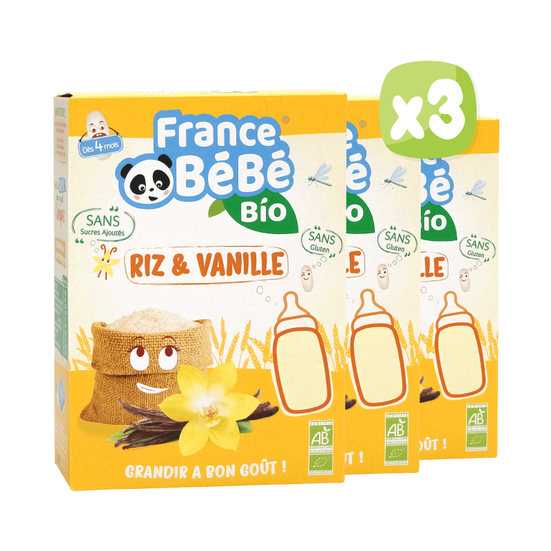 Céréales infantiles BIO Riz Vanille