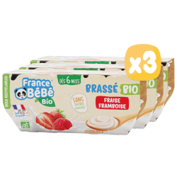 Brassés BIO Nature - Dessert Lacté Bébé dès 6 mois