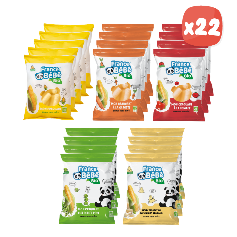 Pack découverte sticks de maïs FRANCE BéBé BIO - France Bébé Nutrition