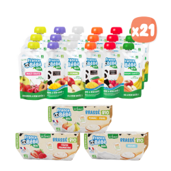 Pack Fruité Lacté - Gourdes...