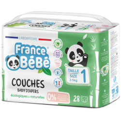 Pack 1 mois - Couches écologiques Taille 1