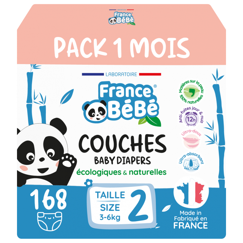 Couches pour bébés Free & Clear - Taille 6