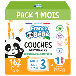 Pack 1 mois - Couches écologiques Taille 3