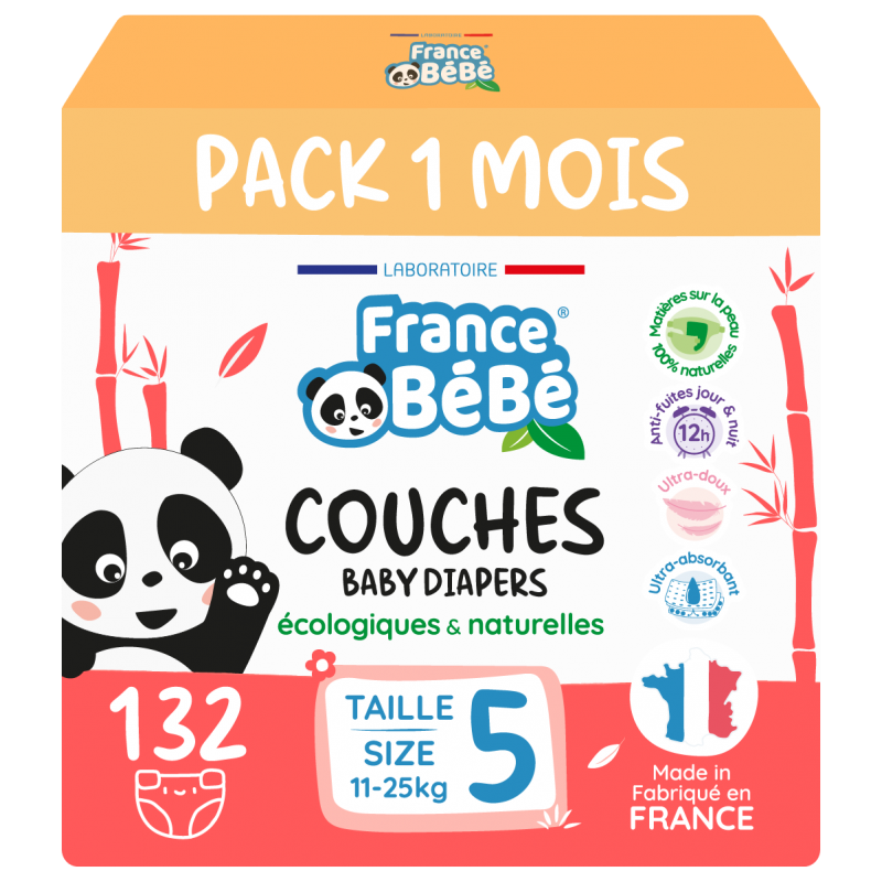 Couches Bébé Ecologiques Taille 5 : 11-25Kg BIOLANE