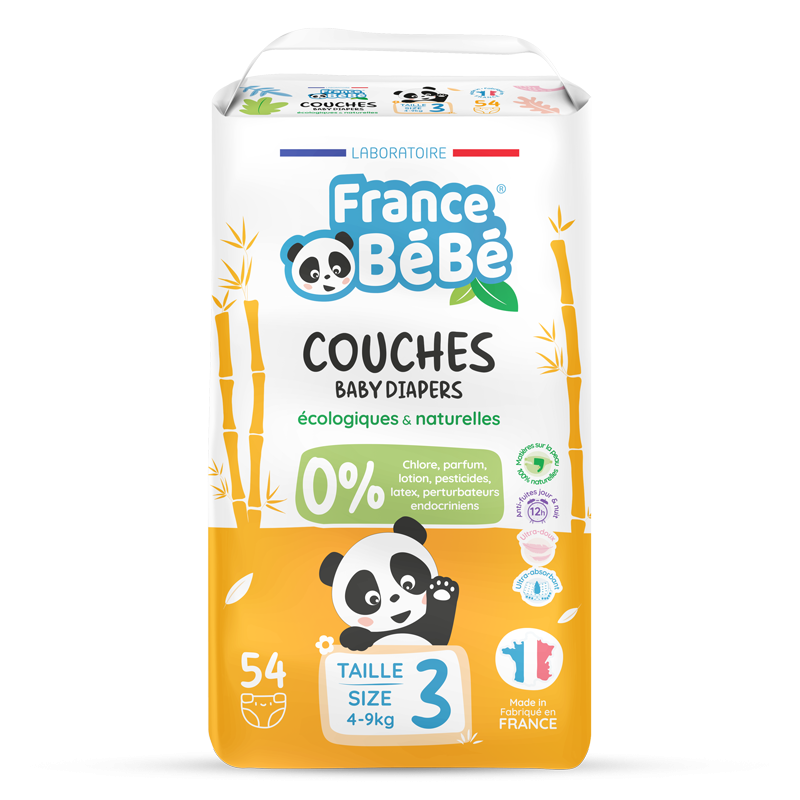 Couches Ecologiques Taille 4+ - De 9 à 20kg, 42 Unités