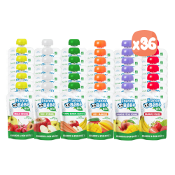 Pack Découverte 36 Gourdes de fruits bio