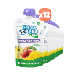 Gourdes Fruits Mangue bio - Compote Fruits Enfants dès 3 ans - Good Goût