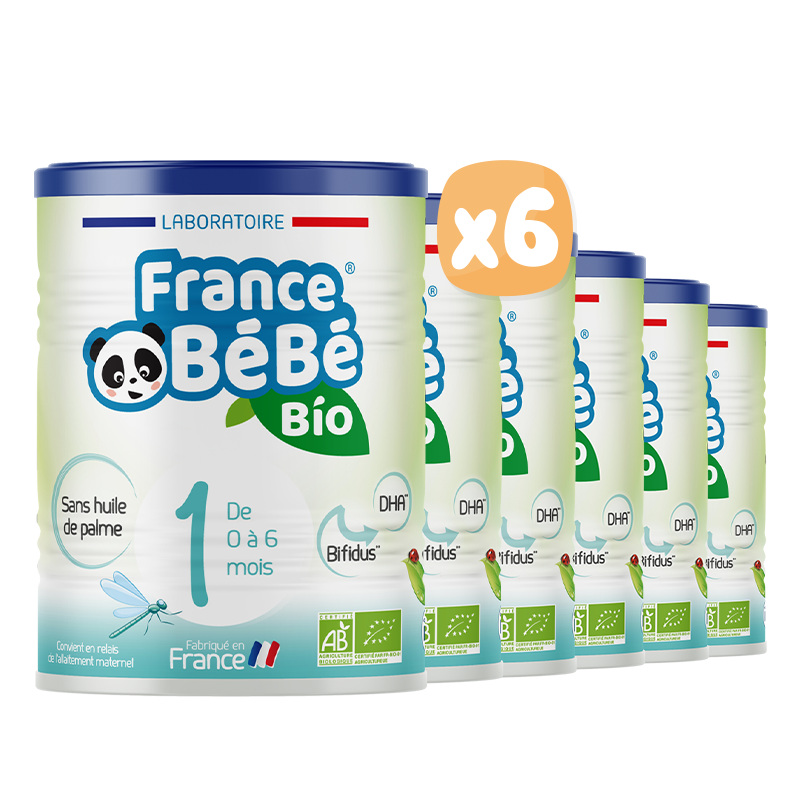 Lait infantile en poudre bio pour nourrissons sans huile de palme - FRANCE  BéBé BIO