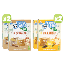 Pack céréales pour bébé à partir de 4 mois - FRANCE BéBé BIO